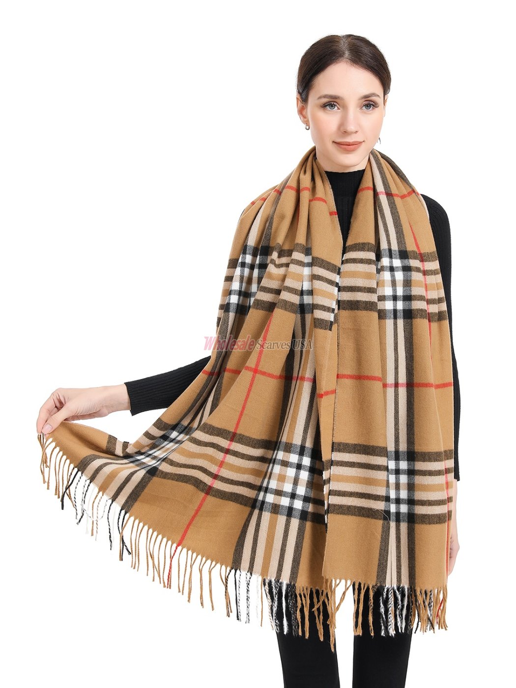 (image for) Cashmere Feel Classic Shawl Beige