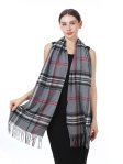 (image for) Cashmere Feel Classic Scarf Dark Grey 12-pack C163