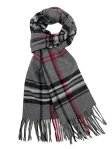 (image for) Cashmere Feel Classic Scarf Dark Grey 12-pack C163