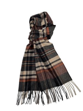 Cashmere Feel 12/pack Scarf Grey/Black/Brown