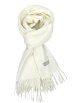 (image for) Winter Woven Plain Scarf Ivory