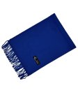 (image for) Woven Plain Scarf Royal Blue