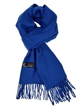 Woven Plain Scarf Royal Blue