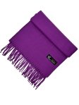 (image for) Woven Plain Scarf Purple