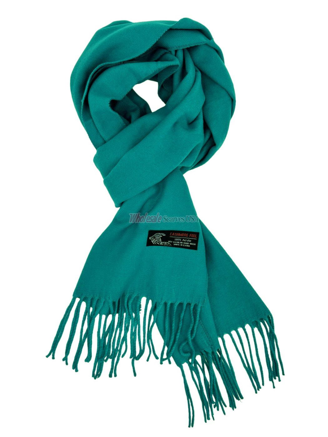 (image for) Woven Plain Scarf Teal