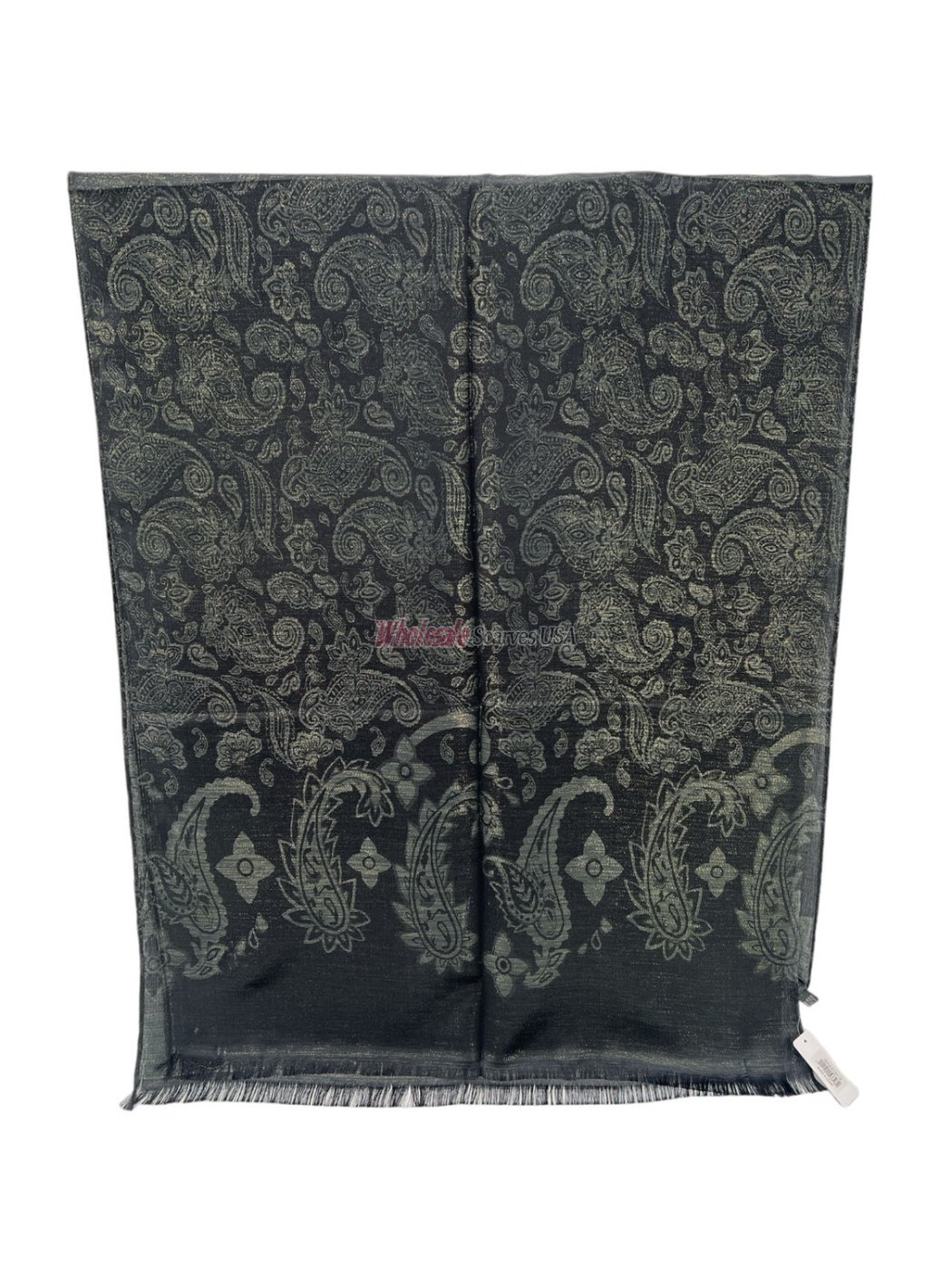 (image for) Gold Glitter Scarf Black