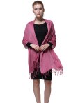 (image for) Sheer Metallic Scarf Royal Light Rose