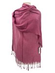 (image for) Sheer Metallic Scarf Royal Light Rose