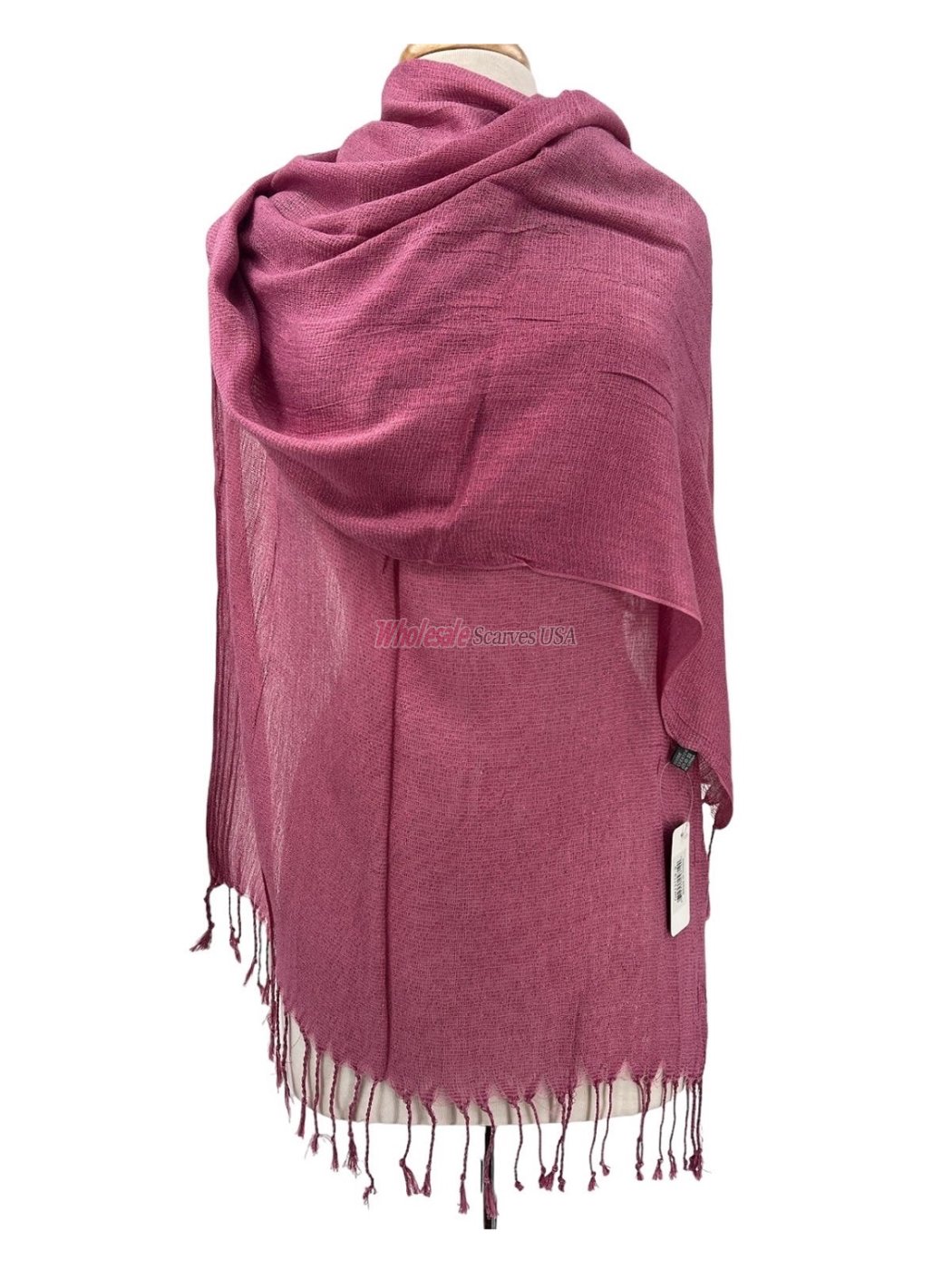 (image for) Sheer Metallic Scarf Royal Light Rose