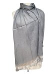 (image for) Sheer Metallic Scarf Grey