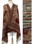 (image for) Metallic Floral Pashmina (11 Colors, 1DZ)