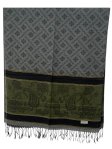 (image for) Metallic Border Paisley Pashmina (7 Colors, 1Doz)