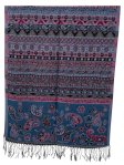 (image for) Classic Floral Paisley Pashmina (10 colors, 1Doz)