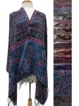 (image for) Classic Floral Paisley Pashmina (10 colors, 1Doz)