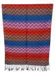 (image for) Colorful ZIG-ZAG Pashmina (10 Colors, 1Doz)