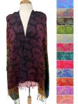 (image for) Rainbow Paisley Pashmina (12 Colors, 1 doz)