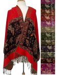 (image for) Butterfly Metallic Pashmina 1 DZ, Asst. Color