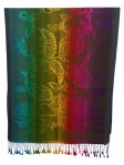 (image for) Jewel Abstract Leaves Pashmina (12 Colors, 1Doz)