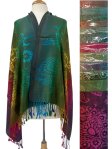 (image for) Jewel Abstract Leaves Pashmina (12 Colors, 1Doz)