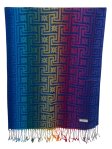 (image for) Colorful Maze Pattern Pashmina (12Colors, 1Doz)