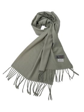 Woven Plain Scarf Grey