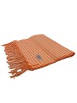 (image for) Cashmere Feel Pattern Scarf Orange 12-pack