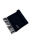 (image for) Woven Plain Scarf Navy