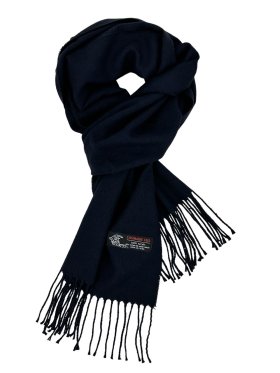 Woven Plain Scarf Navy