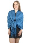 (image for) Solid Pashmina Denim Blue