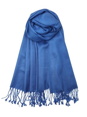 Solid Pashmina Denim Blue