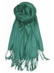 (image for) Solid Pashmina Dark Green