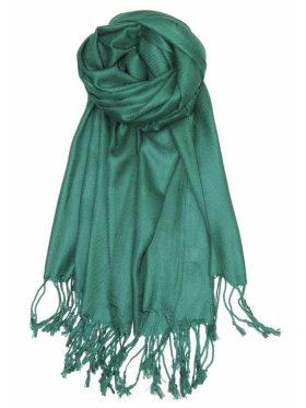 Solid Pashmina Dark Green