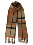 (image for) laid Cashmere Feel Scarf 12-pack Brown/Orange/Black 88