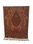 (image for) Giant Paisley Shawl Dark Red/Black