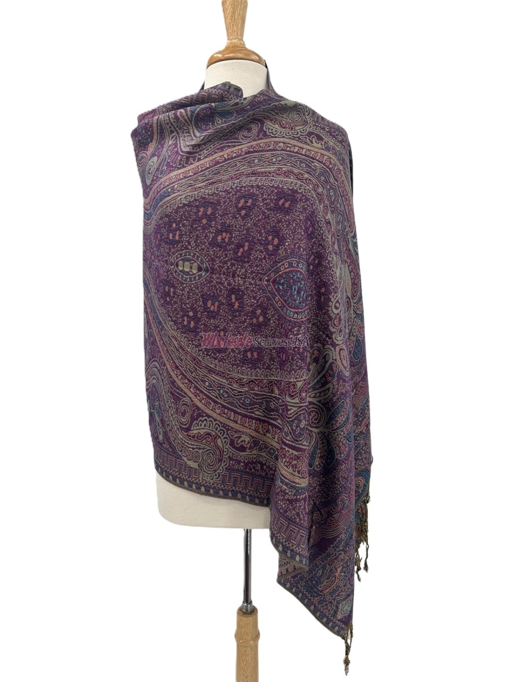 (image for) Giant Paisley Shawl Medium Orchid