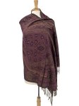 Giant Paisley Shawl Purple