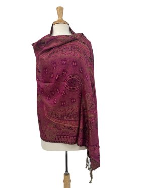 Giant Paisley Shawl Hot Pink