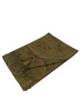 (image for) Giant Paisley Shawl Olive/Green