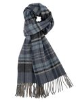 (image for) Cashmere Feel Classic Scarf Navy/Grey 12-pack