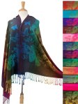 (image for) Neon Rainbow Butterfly Pashmina 12/pack Assorted
