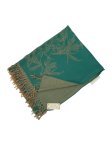 (image for) Weed Marijuana Leaf Fashion Scarfs Turquoise