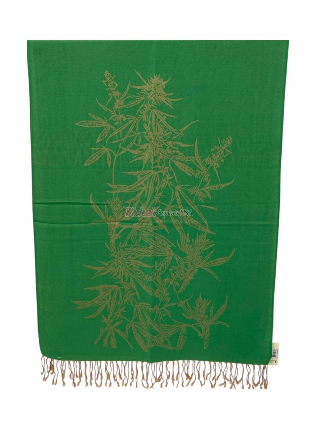 (image for) Weed Marijuana Leaf Fashion Scarfs Green