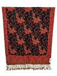 Small Paisley Scarf Black/Red