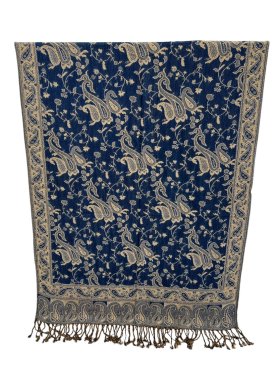 Small Paisley Scarf Royal Blue