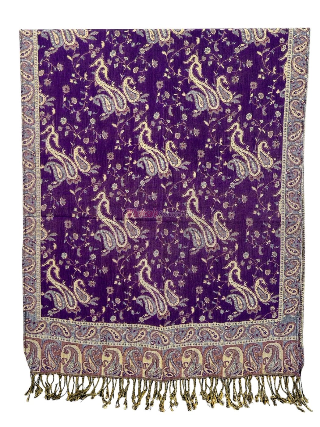 (image for) Small Paisley Scarf Purple