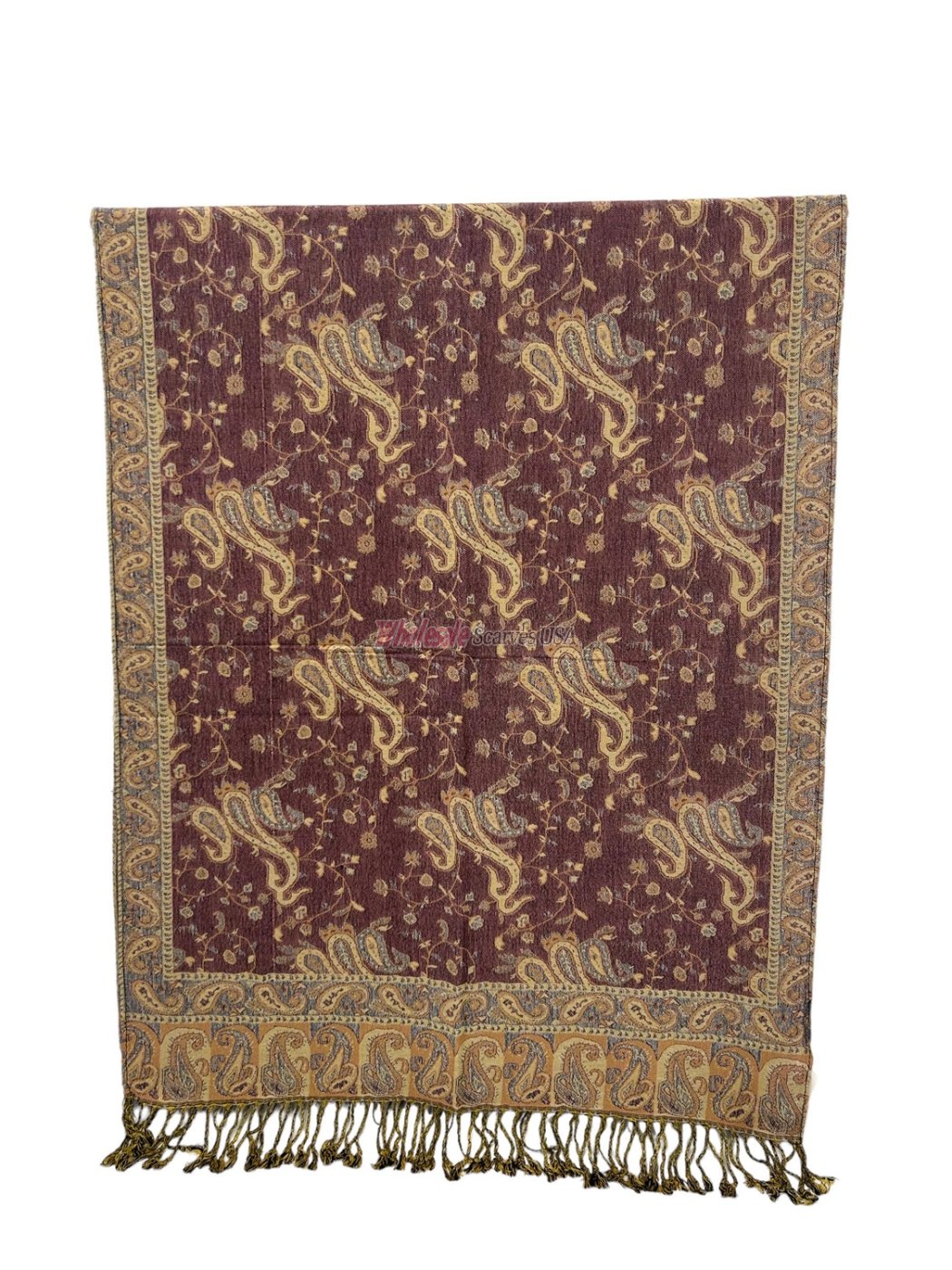 (image for) Small Paisley Scarf Orchid Haze