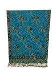 (image for) Small Paisley Scarf Turquoise