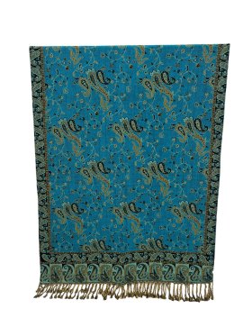 Small Paisley Scarf Turquoise