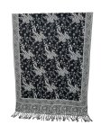 (image for) Small Paisley Scarf Black/White