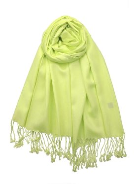 Solid Pashmina Lime Green